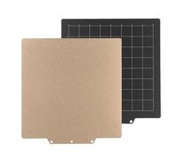 Luocute Lit D' PET Brillant PEI texturé, Plaque de Construction Double Face 235 X 235 Mm avec Motif en Fibre de Carbone et Forte Adhérence, pour Imprimante 3D AD 5M Pro