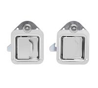 Luocute Loquet de Boîte à Outils de Camion, Poignée de Remplacement Robuste en Acier Inoxydable 304 avec Clés pour Remorque RV UTV ATV Boîte à Outils Armoire électrique