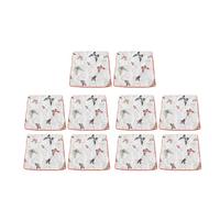 Luocute Lot de 10 Housses de Coussin en Polyester avec Motif Moderne de Ferme Rustique, avec Un Design élégant pour canapé, Chambre à Coucher, Salon, Décoration D'intérieur (45,7x45,7 cm / 18x18