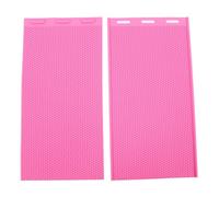 Luocute Lot de 2 Feuilles de Presse à Cire D'abeille en Silicone, Machine à Gaufrer la Cire D'abeille, Outils de Moulage de Feuilles de Presse Souples avec Motifs de Ruche en Relief,