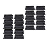 Luocute Lot de 20 Connecteurs de Support de Rampe de Terrasse en Nylon Robuste avec 120 Vis de Revêtement pour Rampes D'escalier en Bois, Rampe, Poteau en Bois 2 X 4