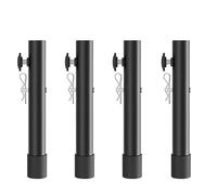 Luocute Lot de 4 Rehausseurs de Table Pliante, Rallonges de Pieds avec Boulons de Renfort, Lève-Tables en Acier Inoxydable pour Pieds de Table Pliants (Type B 7,8 Pouces (20 cm))