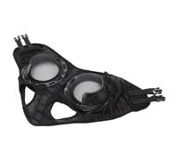 Luocute Lunettes de Course de Chevaux, Filet de Protection -Vent et Anti-Sable avec Demi-Couverture Amovible pour la Mise au Point et Le Contrôle des Mouches par Temps Boueux