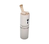 Luocute Machine à café Portable avec Broyeur intégré | 7 Réglages de Mouture, Rechargeable sans Fil, Batterie 1500mAh, Lames en Acier Inoxydable, Arrêt Auto par Touche Unique,