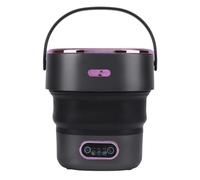 Luocute Machine à Laver Portable, 13l Mini de Linge Automatique Pliable avec un Tuyau de Vidange, adapté à L'hôtel Dormitory D'appartements (Prise UE)