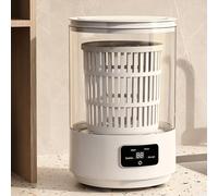 Luocute Machine à Laver Portable Mini 4L pour Chaussettes et Sous-vêtements | Cycle D'essorage Auto-séchant, Machine à Laver sans Fil et Anti-choc pour Dortoir ou Voyage, Ventouses Puissantes