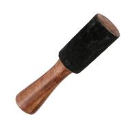 Luocute Maillet pour Bol Chantant, Maillet Artisanal en Bois de Pêcher avec Tête en Peau de Mouton pour la Méditation et le Yoga avec Bol Chantant. Design Ergonomique, Large (18 cm de long, 4 cm de