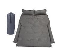 Luocute Matelas à Air Automobile, Luxueux Matelas à Air en Daim SUVE, épaisseur de 5 Cm, Garde Latéral, Oreiller intégré, Fuite, Idéal pour Le Camping, Dormir, Voyager (Gris cendré)