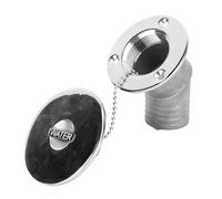 Luocute Matériel de Plate-Forme de Bateau de 45 Degrés pour la Caravane de Yacht, Chapeau Marin Fortement Poli de Remplisseur Remplisseur de Plate-Forme de Carburant de Gaz de l'eau de