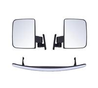 Luocute Merroir de Vue Arrière de la Voiturette de Universelle, Image Claire Non Distorsion avec Support Rotatif, pour la Voiture du Club Ezgo, Lentille en Verre Miroir Convexe des