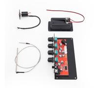 Luocute Micro Piézo pour Guitare Silencieuse, Mode de Surveillance des écouteurs, Contrôle D'égalisation Multidimensionnel, Effet de Retard intégré, pour Guitares Classiques Acoustiques