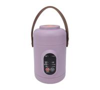 Luocute Mini Cuiseur à Riz 800 Ml avec Minuterie Différée de 12 Heures | Petit Cuiseur 500 W pour 1 à 2 Portions, ébullition Silencieuse, Marmite Antiadhésive en Céramique pour Riz, Soupe, Flocons