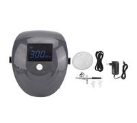 Luocute Mini Kit Airbrush, 3 Vitesses Réglables Maximum 10 Lphs Portable de Bureau Portable Aérographe à Aérographe Kit de Pistolet pour la Réparation de Meubles (Plug UE 100-240V)