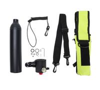 Luocute Mini Réservoirs de Plongée, Réservoirs de Plongée Portables de 0,5 L avec Pompe, Cylindre à Oxygène Respiratoire sous l'eau avec Porte-Parole, adapté à la Plongée en Apnée