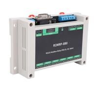 Luocute Module de Relais Masculin DB9 Industriel pour Interface RS232 Protocole RTU Optocoupler Isolation Relay Relay Control Module avec Enclos ABS (R2MRP-8B0)