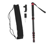 Luocute Monopode de Photographie en Fibre de Carbone, Monopode de Caméra Extensible en 6 Sections avec Tête de Bâton de Marche 1/4 et Vis de 3/8 Pouces pour la Caméra d'action DSLR