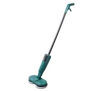 Luocute Mop électrique Rechargeable, Vadrouille électrique sans Fil Légère avec Pulvérisateur D'eau pour Planchers de Marbre de Carreaux de Bois Dur, Poussée Avant Avant, Tige (GREEN)