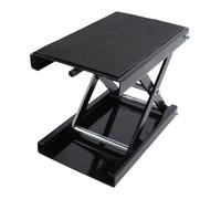 Luocute Motorcycle Lift Cissor Jack Acier Large Pont de Pont de Pont Stand Central Central 1100 LB Capacité pour Les Vélos en VTT des Motos, Coussin en Caoutchouc Acier 80-370 Mm
