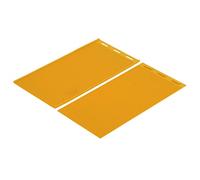 Luocute Moule à Presser en Cire D'abeille, 5,4 Mm, 2 Pièces Feuille de | Embosseur d\'accessoires pour apiculture, caoutchouc jaune, pliable, pour pressage manuel, cadres de ruche