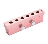 Luocute Moule de Rouge à Lèvres Bricolage, Outil de Fabrication de Baume à Lèvres en Alliage D'aluminium or Rose, pour Fabriquer du Rouge à de Couleur Unique (6 trous)