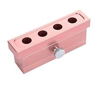 Luocute Moule de Rouge à Lèvres Bricolage, Outil de Fabrication de Baume à Lèvres en Alliage D'aluminium or Rose, pour Fabriquer du Rouge à de Couleur Unique (4 sections)