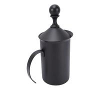 Luocute Mousseur à Lait Manuel, Fabricant de Mousse à Double Filtre en Acier Inoxydable (600 ml)