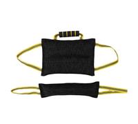 Luocute Oreiller de Morsure de Chien, Oreiller de Morsure D'entraînement avec Poignée Antidérapante étendue, Coussin élastique pour Chiens, Dressage de Chiots, Exercices de Garde de Jeu (Black)
