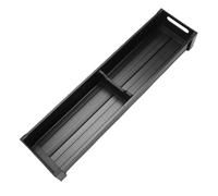 Luocute Organisateur de Tiroir de Cuisine, Plateau à Argenterie en Aluminium de qualité Supérieure avec Séparateurs Amovibles, Coussinets Antidérapants pour le Rangement des (10x4 1cm/3,9x16,1 pouces)