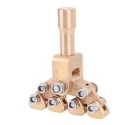 Luocute Outil de Presse à Fractales de Guitare, Auto-adhésif à Divers Rayons, Presse à Frettes pour Guitares électriques Acoustiques, Outil de Siège de Fil de Frette en Acier en Laiton