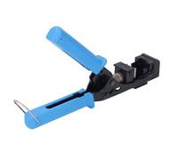 Luocute Outil de Terminaison de Vitesse coudé à 90°, Outil de Sertissage RJ45 avec Opération à une Main pour Prises UTP Cat5e Cat6, Ensemble de Terminaison de Vitesse coudé à 90°