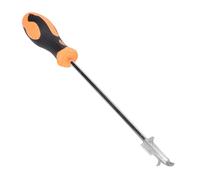 Luocute Outil pour Rainures de Pneu, 11 Pouces, Crochet en Acier | Nettoyant pour bande de roulement de pneu avec poignée en caoutchouc, pic antirouille pour voiture camion SUV, réduit le