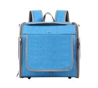 Luocute Panier de Vélo pour Chien, Panier de Guidon Extensible à Dégagement Rapide avec Cadre en Métal Robuste pour Les Courses d'animaux de Compagnie, Transport Extérieur étanche (Blue)
