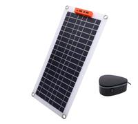 Luocute Panneau Solaire Chauffant 30 W Portable avec Compartiment à | Double Port USB DC pour Camping Randonnée RV, Protection contre la Surchauffe, Silicium Polycristallin PET Mat, Léger, -10