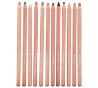 Luocute Pastel Pencils, 12 Pack, Toner Et Bois De Tilleul, 6.8 Pouces De | Ensemble de crayons à croquis pour l\'art du portrait, noyau de toner flexible, non toxique, pour artistes débutants et