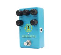Luocute Pédale de Compresseur de Basse, Pédale D'effets de Compression Optique Analogique True Bypass pour Guitare Basse, avec Commandes COMP ATTACK SENSE GAIN LEVEL, Style Rétro