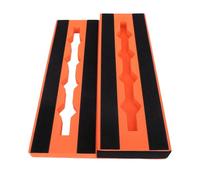 Luocute Pédalier de Guitare, EVA Grande capacité Antidérapant Léger Portable Effets Pedalboard pour 6-10, étuis de Pédales de Guitare Basse avec Conception Modulaire Creuse Dissimulée