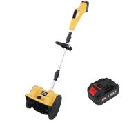 Luocute Pelle à Neige sans Fil, Largeur de Dégagement de 28 Cm, avec Batterie Rechargeable et 3 Directions de Projection Réglables pour Un Déneigement Hivernal Efficace dans L'allée, la (Prise UE)