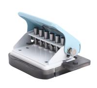 Luocute Perforateur à 6 Trous, Diamètre de Trou de 5,5 Mm, capacité de 8 Feuilles, Perforateur de Papier à Feuilles Mobiles pour Planificateur, Carnet de Notes, Journal, avec Poteaux de