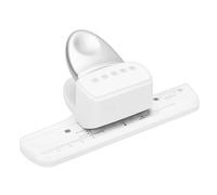 Luocute Perforatrice Carrée, Perforatrice Réglable à 5 Trous avec Mécanisme de Type Presse pour Reliure à Double Boucle, Diamètre 4,5 Mm, Espacement de 8,5 Mm, Convient pour Papier A4