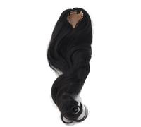 Luocute Perruque de Remplacement de Poupée, Perruque de Cheveux de Poupée BJD Longue et Bou Maille de Soie Douce à Haute Température, Longue Bou avec Frange 1/3 Couleur de Lin, (Black)