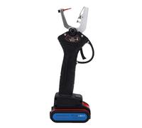 Luocute Pince à étiquettes D'oreille électrique, Outil D'étiquetage de Bétail à Rebond Automatique sans Fil avec 2 Piles Rechargeables Amovibles et 6 Aiguilles de Rechange, pour Bovins, (Prise UE)