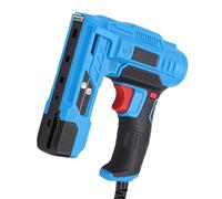 Luocute Pistolet à Clous électrique, Cloueur et Agrafeuse 2 en 1 avec Clous de 10 à 14 Mm et Agrafes de 8 à 14 Mm, Puissance Réglable et Poignée Souple, pour Meubles en Tissu et Cuir (Prise UE)