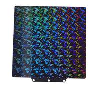 Luocute Plaque de Construction PEY, Lit D' Lisse Double Face 235 X 235 Mm avec Motifs de Cercles et de Fragments, pour Imprimantes 3D 5M et Pro 5X K1 K1C Ender 3 Pro 3 Neo V2 S1 CR 20