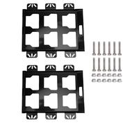 Luocute Plaque de Montage de Boîte à Outils, Base de Montage en Boîte à Outils pour les Boîtes de Tailles Complètes avec une capacité de 100 Lb, un Support Mural ou au Sol (BLACK)