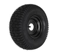 Luocute Pneu sans Chambre à Air 13x5.00-6 avec Jantes, Pneus en Caoutchouc Résistants aux Chocs avec Jantes Noires pour Go Kart Cart ATV Quad Off Road