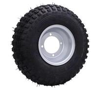Luocute Pneu Tubeless 16x8-7 avec Jante, Motif de Bande de Roulement Tout Terrain 4PR, pour ATV UTV Quad Go Kart Chariot Tondeuse à Gazon