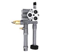 Luocute Pompe de Lave-Glace Tête de Tête en Aluminium, Tête Assy Aluminium Alloy Remplacement pour AR42518 Troy Bilt SRMW Pompes SRMW2.2G26 2.2G24 2G20 2G23B