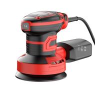 Luocute Ponceuse Orbitale Aléatoire de 5 Pouces, Moteur en Cuivre Pur de 350 W avec 6 Vitesses Variables et Collecteur de Poussière, Ponceuse électrique à Paume de 125 Mm pour le Travail (2#)