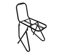 Luocute Porte-Bagages Avant de Vélo, Porte-Bagages de Vélo en Acier Léger avec Déflecteur surélevé et capacité de 15 Kg, pour Vélos de Route de Tourisme de Montagne