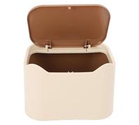 Luocute Poubelle de Litière pour Chats, Poubelle à Compost fermé Polyvalent avec Couvercle de Presse, Boîte à Déchets Compacts pour Les Déchets de Chat pour la Maison